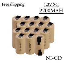 2023 충전식 배터리 스크루드라이버 전기 드릴 라벨 공구 포함 Ni-CD 니켈 카드뮴 SC1.2 V 2200mah, 06 2pcs