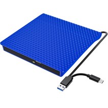 외장cd롬 외장odd 블루레이외장 DVD 드라이브 USB 3.0 휴대용 CD 버너 광학 DVD/CD/-RW 노트북 데스크탑 pc, 02 Blue Drive