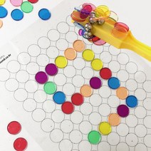 바니그라운드 자석놀이 키트 / 컬러칩 막대자석 포함 어린이집 유치원 자석교구 독후활동 엄마표놀이 집콕놀이 스몰월드 색깔놀이 인지놀이