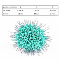 낚시용품원통형 공간 콩 물고기 라인 액세서리 300 개/몫 플로트 투명 고무 마개 낚시 장비 Bobber Stopper, 01 S