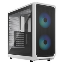 Fractal Design Focus 2 RGB TG Clear Tint (White), 단일수량