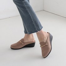 메르나뛰 국내제작 금장 장식 기모 발편한 사무실 슬리퍼 실내화 블로퍼 SW비엠