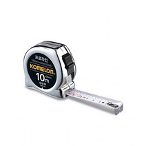 작업공구 거리측정 줄자 프로라인 줄자 크롬 KMC 74 10M 25MM komelon 코메론, 1개