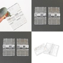 소2P 부착형 아크릴경첩 유리경첩 미니경첩 소형경첩 무타공경첩