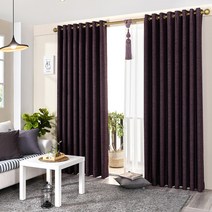 리더디자인 무난한 사계절암막커튼 아일렛형 사은품 자석타이백 증정