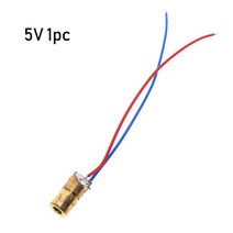1/3/5/10pcs 소형 레이저 다이오드 650nm 6mm 3/5V 5 백만 와트 조정 가능한 레이저 점 다이오드 단위 빨간 구리 머리 레이저, 하나, 1pc 5V, 기아