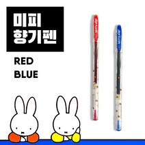 동아 미피 중성펜 미피펜 미피볼펜, RED, 1개