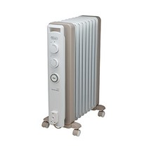 델롱기(DeLonghi) 베르티카르도 오일 히터 [8~10 다다미용] 제로풍 난방 카모마일 화이트 RHJ21F0812-WH