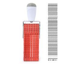 9단 영문+숫자 일체형 넘버링 43x4mm 도장 자동스탬프 자동스템프 고무인 넘버링