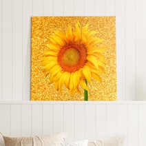 풍수아트 재물운 돈 들어오는 리치 골드 해바라기 그림 액자 거실 금전운 풍수 벽 인테리어 개업 집들이 선물 04.골드리치측면해바라기, 포스터종이 초소형3호