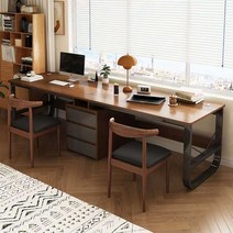 2인용 스터디 슬림책상 더블 공부방 쌍둥이책상, Q