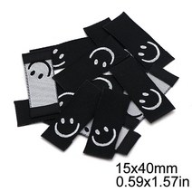 50pcs Cartoon Animals Cloth Labels 옷 Handma Label Bear Smiley Rabbit Hand Ma Tags on Hats Bags Sewi, 02 02
