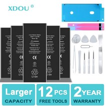 배터리 고용량 전화 iphone 호환5S 5 6S 6 7 8 Plus X SE SE2 XR XS 11 12 13 Mini Pro Max 교체 용 4 4S 도구, [09] For iphone 호환7