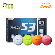볼빅 S3 3피스 프리미엄 골프볼 화이트