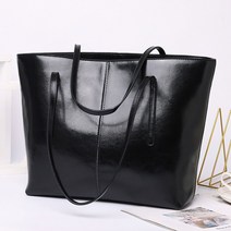 여성 토트백 가죽 큰 가방 유럽과 미국의 오일 왁스 소 토트 백 캐주얼 핸드백 휴대용 숄더