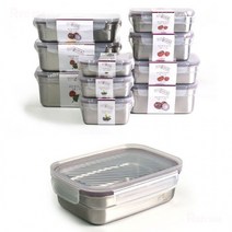 [A+]360ml 밀폐용기 반찬통 국내제작 27종 520ml 700ml 850ml 3.0L 2.2L 스텐 용량 3.8L 1.5L 1.2L 2.0L 사각#