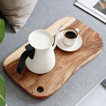웨이브 디자인 사각 나무 도마 서빙 보드 플레이트, 대
