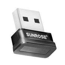 PC 로그인 잠금 키용 USB 지문 인식기 식별, 21x19x10mm, ABS 플라스틱, 실버 + 블랙