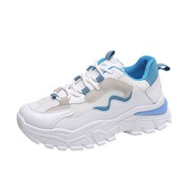 아버지 신발 여자 신발 2022 봄가을 캐주얼 두꺼운 바닥 높이 통기 인스타그램 운동화 대발