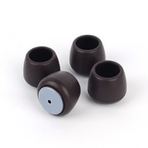 원룸탁자다리용 층간소음방지용 학원의자소음방지 학원책상긁힘방지 갈색팰트의자캡 갈색원형부직포캡, 적정 30~33mm