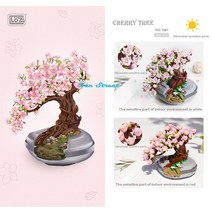 레고 호환 LOZ 미니 영원한 꽃 벚꽃 빌딩 블록 사쿠라 즙이 많은 식물 어셈블리 Potting 모델 벽돌 장난감, 02 1661_02 With Box