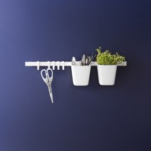 이케아 주방 레일 조리 도구 걸이 흰색 고리 후크 벽 수납 책상 싱크대 다용도 행거 정품 IKEA