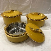 음식 절연 상자 1.5L 2L 3 개 세트 보온 단열 냄비 라마단 런치 박스 결혼식 가족 파티용, 03 D