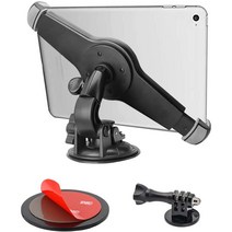 차량용 거치대 iPad Pro 12.9인치 11인치 iPad Air 갤럭시탭 GoPro 와 카메라 유리 또는 대시 보드 태블릿 9.5~14.5인치