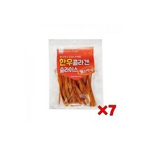 콜라겐듬뿍 웰시코기 한우슬라이스 7봉 학습용 건강한
