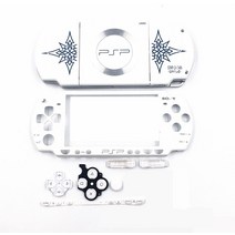 게임기케이스 휴대폰 레트로 PSP 2000 PSP2000 용 한정 풀 하우징 케이스 커버 완벽한 콘솔 셸 버튼 + 스, 06 금