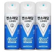 멘소래담 스프레이 쿨 180mlx3개 쿨타입 타박상 통증완화 뿌리는 에어파스, 0.1gal, cool, 3개