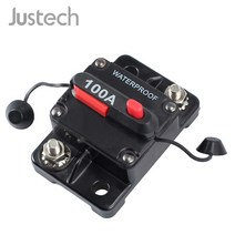 배터리전원차단 배터리차단 밧데리차단기 Justech100A AMP 회로 차단기 듀얼 배터리 IP67 방수 12V 24V 자동차 오프로드 차량 윈치 요트 선박용 퓨즈 리셋, 1개