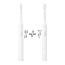 샤오미 미지아 초음파 전동 칫솔 T100 화이트 1+1