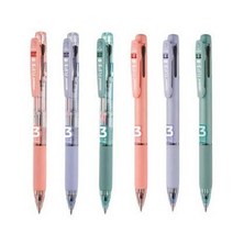 모나미 플립3 3색볼펜.펜스테이션, 0.5papaya