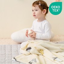 아이자리 유아용 극세사 담요 250g, 디어핑구