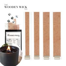 우드심지 우드윅 오리지날 향초 소이캔들 나무 심지 5개, 우드윅 오리지날 나무심지 M-5개