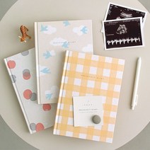 초음파사진앨범 태아앨범 태교일기장 다이어리 임신선물 임산부, 버드