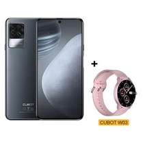 Cubot X50 스마트 폰 (2021) 8GB RAM + 256GB ROM (256GB로 확장) 64MP 쿼드 카메라 32MP 전면 6.67 인치 FHD 화면 4500mAh, CHINA_256G | 8G, Black Add Watch W03