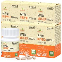 본트비 유기농 비타민D 셀렌 2000IU 500mgx60정, 60정x6개