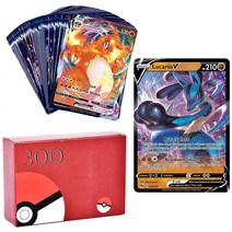 60-300Pcs 빛나는 카드 Pokmon 100 MAX 200 GX 메가 베스트 셀러 전투 영어 게임 태그 팀 컬렉션, 100 VMAX