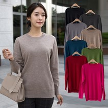 엄마옷 모슬린 심플라운드니트티셔츠 TS109158마담 미시옷 50대 중년여성의류 60대 엄마옷 빅사이즈 할머니옷 여성옷