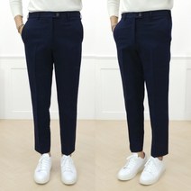 로니제이 남자 링클프리 레귤러핏 반밴딩 스판 10부 슬랙스 4컬러