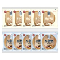 지평이천쌀슈크림빵90g X5봉+통팥빵100g X5봉