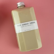 납작 딸기 우유 라떼 밀크티 식혜 일회용 보틍 통 병 용기 50개세트, 300ml+커버+스틱 스티커(50개)ml