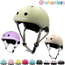 wheelers 유아 아동 주니어 인라인 킥보드 스포츠 안전모 헬멧 S-XL, 화이트