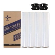 오공 스트레치 필름 4롤 1박스 손풀림개 1세트 증정, 15mic*500mm*350m 4롤 + 손풀림개 1세트