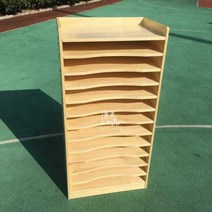 그림 도화지 보관함 캐비닛 진열대 도면 화실 원목, 그레인 보드 60x40x170cm 16단