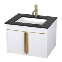 조이 벽걸이 하부장세면대(화이트), 바오 대리석패턴(블랙)