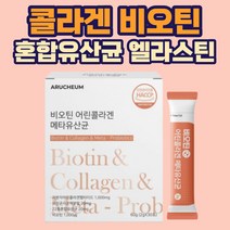 HACCP 비오틴 어린콜라겐 유산균사균체 스틱형 분말 혼합 유산균 블루베리맛 회사원 직장인 주부 남편 아내 부부 휴대 간편 성인 여자 남자