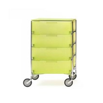 카르텔 Kartell 2024L3 이동식 컨테이너(서랍 4개 포함) 레몬 옐로우 152355